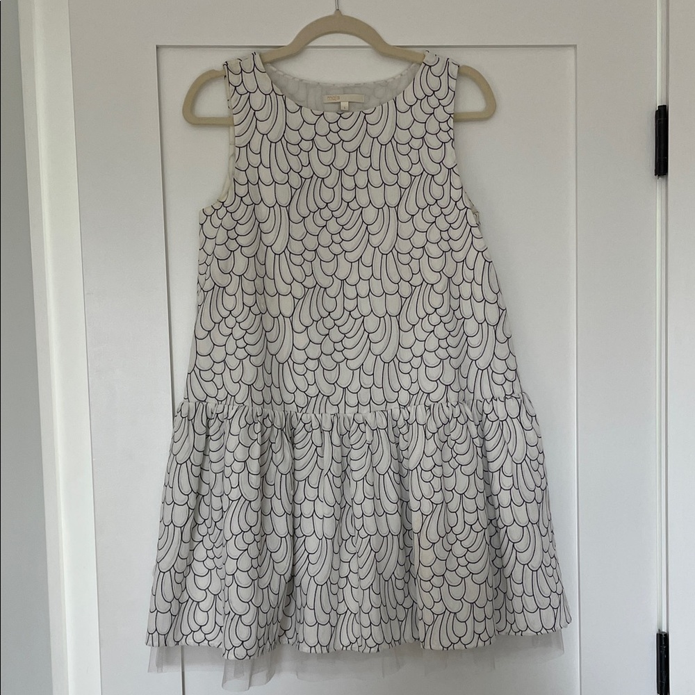MAJE White Drop Waist Dress